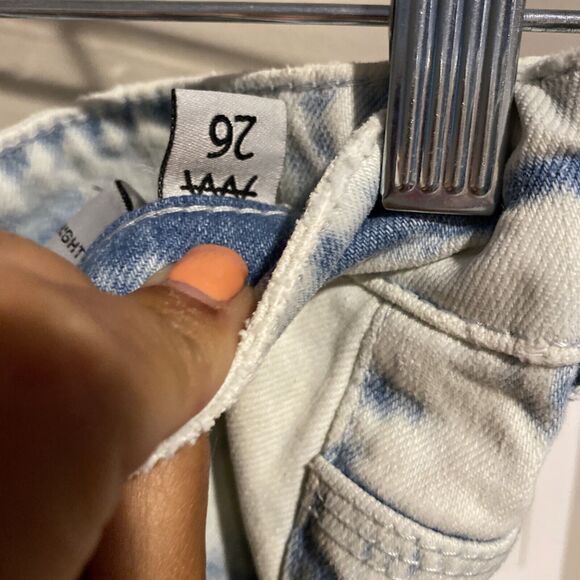 ZGY Denim Straight Up Hi Rise Acid Wash Jeans - Size 26 Nwt - Picture 9 of 10